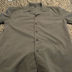 SHEIN button up shirt. Medium. Dark olive color.